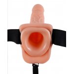 FETISH FANTASY SERIES - UPRZĄŻ STRAP-ON Z PUSTYM NATURALNYM DILDO CIELISTE