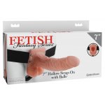 FETISH FANTASY SERIES - UPRZĄŻ STRAP-ON Z PUSTYM NATURALNYM DILDO CIELISTE