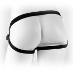 FETISH FANTASY SERIES - REGULOWANA UPRZĄŻ STRAP-ON Z 3 PIERŚCIENIAMI