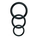 FETISH FANTASY SERIES - REGULOWANA UPRZĄŻ STRAP-ON Z 3 PIERŚCIENIAMI