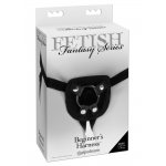 FETISH FANTASY SERIES - REGULOWANA UPRZĄŻ STRAP-ON Z 3 PIERŚCIENIAMI
