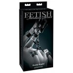 FETISH - ZESTAW DO BDSM MANKIETY NA NADGARSTKI I KOSTKI CZARNE