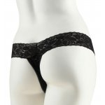 FETISH - CZARNY MAŁY VIBRO-BULLET Z PILOTEM I 10 TRYBAMI WIBRACJI ORAZ STRINGAMI