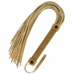 FETISH SUBMISSIVE - SKÓRZANY WEGAŃSKI PEJCZ/FLOGGER 28CM