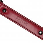 FETISH SUBMISSIVE - CZERWONY KNEBEL KULOWY Z DZIURKAMI DO ODDYCHANIA