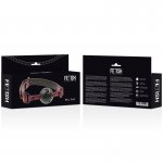 FETISH SUBMISSIVE - CZERWONY KNEBEL KULOWY Z DZIURKAMI DO ODDYCHANIA