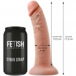 FETISH SUBMISSIVE - UPRZĄŻ Z PENISEM 17,5 CM I ZEGARKIEM WATCHME S