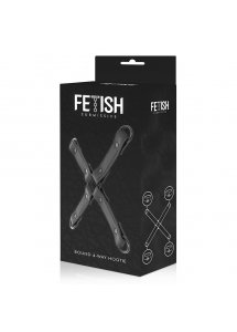 FETISH SUBMISSIVE - KRZYŻAK DO ŁĄCZENIA KAJDANEK ZE SKÓRY WEGAŃSKIEJ