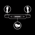 FETISH SUBMISSIVE - KAJDANKI NA NADGARSTKI Z DODATKOWYM UCHWYTEM