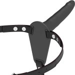 FETISH SUBMISSIVE - UPRZĄŻ STRAP-ON Z CZARNYM DILDO 15CM