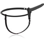 FETISH SUBMISSIVE - UPRZĄŻ STRAP-ON Z CZARNYM WIBRATOREM 15CM