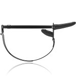 FETISH SUBMISSIVE - UPRZĄŻ STRAP-ON Z CZARNYM PODWÓJNYM WIBRATOREM 15 i 8CM