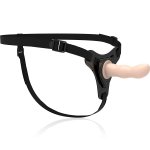 FETISH SUBMISSIVE - UPRZĄŻ STRAP-ON Z CIELISTYM DILDO G-SPOT 16CM