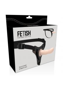 FETISH SUBMISSIVE - UPRZĄŻ STRAP-ON Z CIELISTYM DILDO G-SPOT 16CM