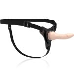 FETISH SUBMISSIVE - UPRZĄŻ STRAP-ON Z CIELISTYM DILDO G-SPOT 16CM