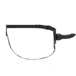  FETISH SUBMISSIVE - UPRZĄŻ STRAP-ON Z CZARNYM DILDO G-SPOT 16CM