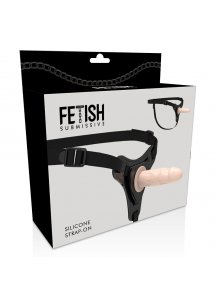 FETISH SUBMISSIVE - UPRZĄŻ STRAP-ON Z CIELISTYM DILDO G-SPOT 12.5CM