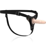 FETISH SUBMISSIVE - UPRZĄŻ STRAP-ON Z CIELISTYM DILDO G-SPOT 12.5CM