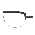 FETISH SUBMISSIVE - UPRZĄŻ STRAP-ON Z CZARNYM DILDO G-SPOT 15CM