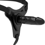 FETISH SUBMISSIVE - UPRZĄŻ STRAP-ON Z CZARNYM DILDO G-SPOT 15CM