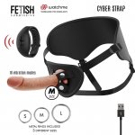 FETISH SUBMISSIVE - UPRZĄŻ Z PENISEM 19,5 CM I ZEGARKIEM WATCHME M