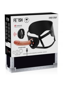 FETISH SUBMISSIVE - UPRZĄŻ Z PENISEM 19,5 CM I ZEGARKIEM WATCHME M