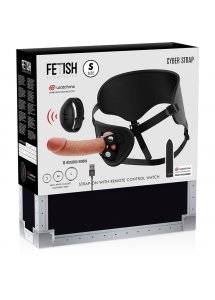 FETISH SUBMISSIVE - UPRZĄŻ Z PENISEM 17,5 CM I ZEGARKIEM WATCHME S + VIBROBULLET