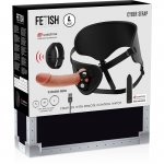 FETISH SUBMISSIVE - UPRZĄŻ Z PENISEM 22,5 CM I ZEGARKIEM WATCHME L + VIBROBULLET