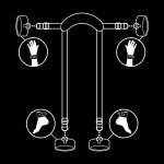 FETISH SUBMISSIVE - ZESTAW KAJDANEK NA MISJONARZA BDSM