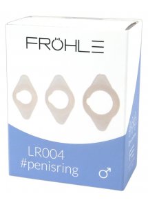 FROHLE - ZESTAW PIERŚCIENI MIŁOSNYCH/EREKCYJNYCH 16/21/26MM