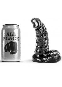 REALISTYCZNE CZARNE DILDO ALL BLACK 13CM