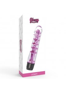GLOSSY - POTĘŻNY WIBRATOR LENNY RÓŻOWY 14 CM