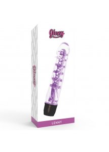 GLOSSY - POTĘŻNY WIBRATOR LENNY FIOLETOWY 14 CM