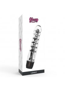 GLOSSY - POTĘŻNY WIBRATOR LENNY CZARNY 14 CM