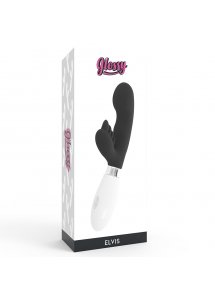 GLOSSY - WIBRATOR ELVIS KRÓLICZEK G-SPOT CZARNY