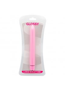 GLOSSY - WODOODPORNY WIBRATOR SLIM RÓŻOWY