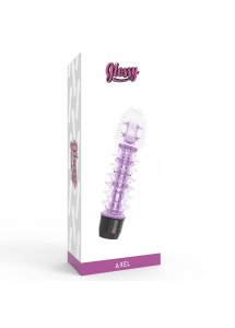 GLOSSY - POTĘŻNY WIBRATOR AXEL FIOLETOWY 14 CM
