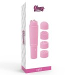 GLOSSY - KIESZONKOWY MASAŻER KURT 4 GŁOWICE RÓŻOWY