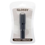 GLOSSY - WODOODPORNY KIESZONKOWY WIBRATOR CZARNY