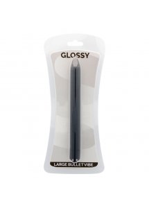 GLOSSY - WODOODPORNY WIBRATOR SLIM CZARNY