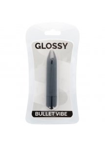 GLOSSY - WODOODPORNY WIBRATOR BULLET CZARNY