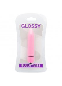 GLOSSY - WODOODPORNY WIBRATOR BULLET GŁĘBOKI RÓŻ