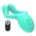 HAPPY LOKY - FUNNY FROG PODWÓJNY STYMULUJĄCY WIBRATOR TURKUSOWY