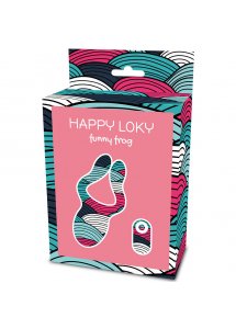HAPPY LOKY - FUNNY FROG PODWÓJNY STYMULUJĄCY WIBRATOR TURKUSOWY