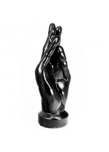 HUNG SYSTEM - CZARNY KOREK ANALNY W KSZTAŁCIE DŁONI 23,7CM