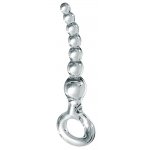 ICICLES - SZKLANE KORALIKI ANALNE Z UCHWYTEM