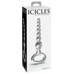 ICICLES - SZKLANE KORALIKI ANALNE Z UCHWYTEM