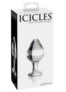 ICICLES - EKSKLUZYWNY SZKLANY KOREK IDEALNY DO MASAŻU