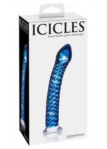 ICICLES - EKSKLUZYWNE ZAKRZYWIONE SZKLANE DILDO 