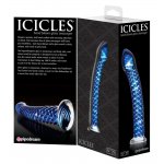 ICICLES - EKSKLUZYWNE ZAKRZYWIONE SZKLANE DILDO 